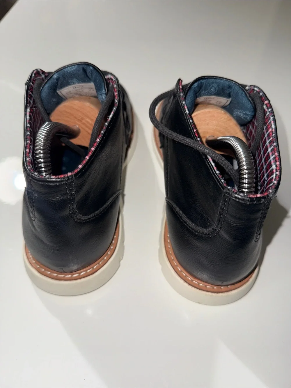 BEN SHERMAN BLACK DRESS SHOES SHORT BOOTS CHUKKA BOOTS MENS ANKLE BOOTS Sz 7.5